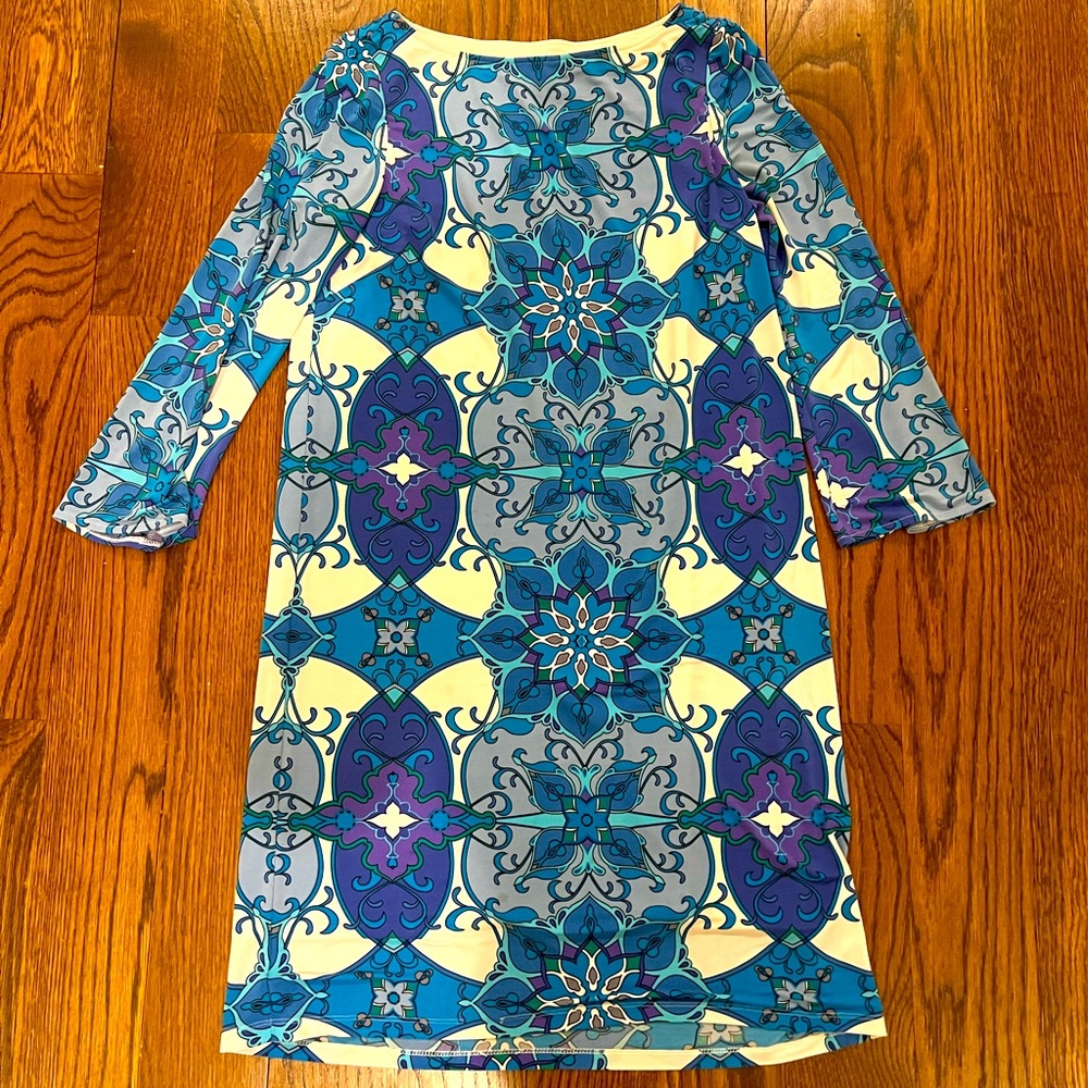 Bright fun Maggy London dress.